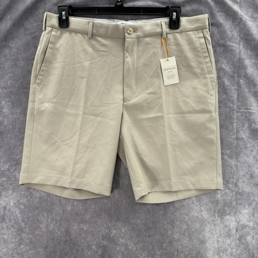 Peter Millar Shorts Mens 36 Crown Sport Khaki ME0EB82 Golf